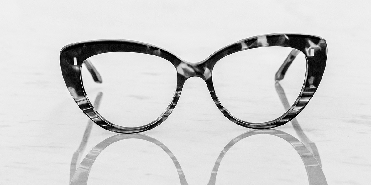 cat eye designer glasses by Cutler and Gross