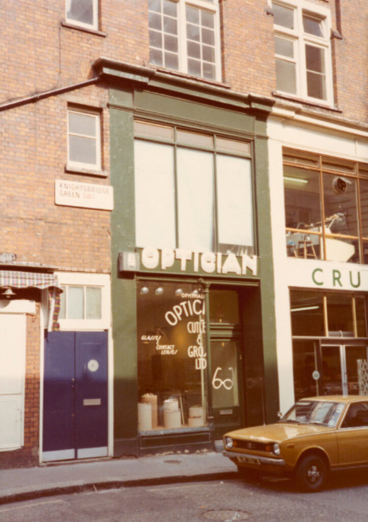 The Cutler and Gross Knightsbridge store in1974.