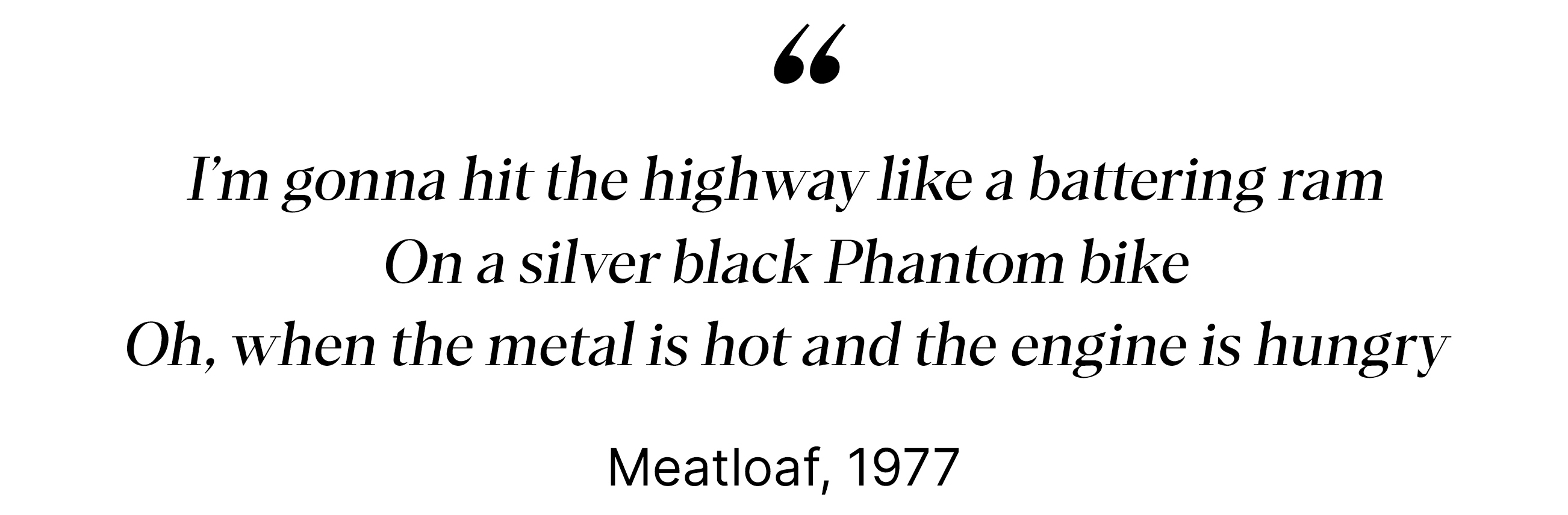 Meathloaf, 1977