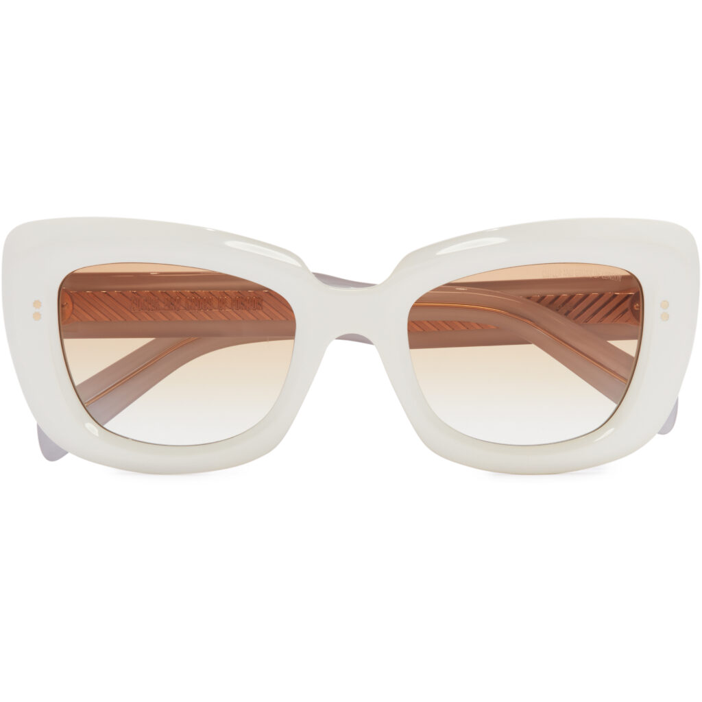 9797 white cat-eye sunglasses