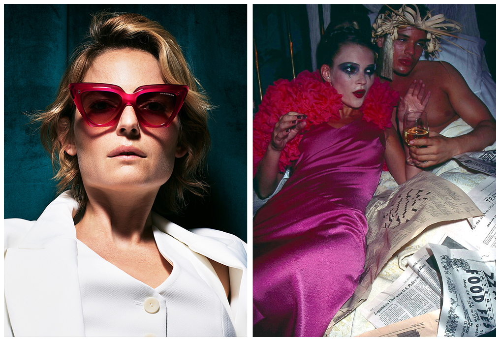 The Colour Studio sunglasses and glasses took inspiration from the 80s and 90s