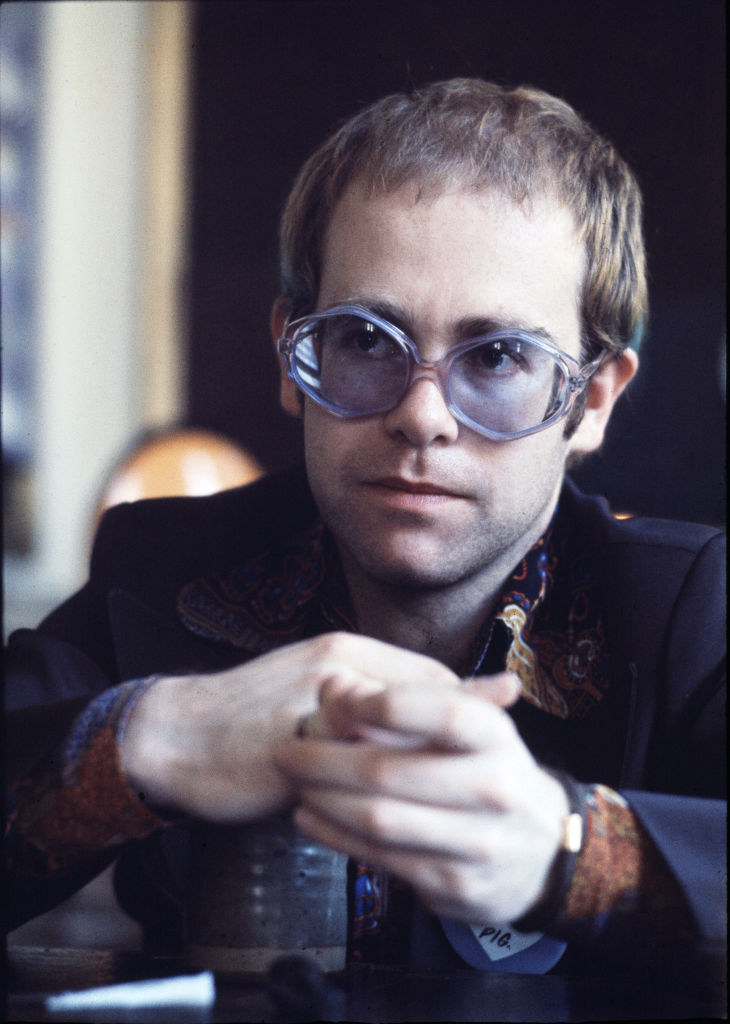 Elton John wears an archive Cutler and Gross sunglass