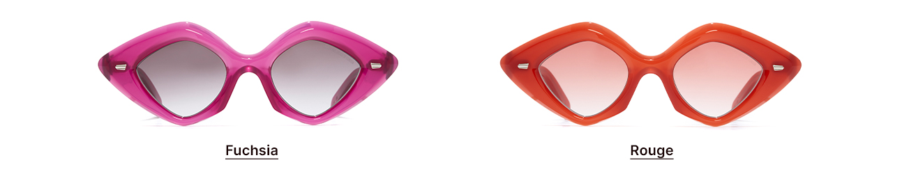 Shop the 9126 sunglass in fuchsia and rouge