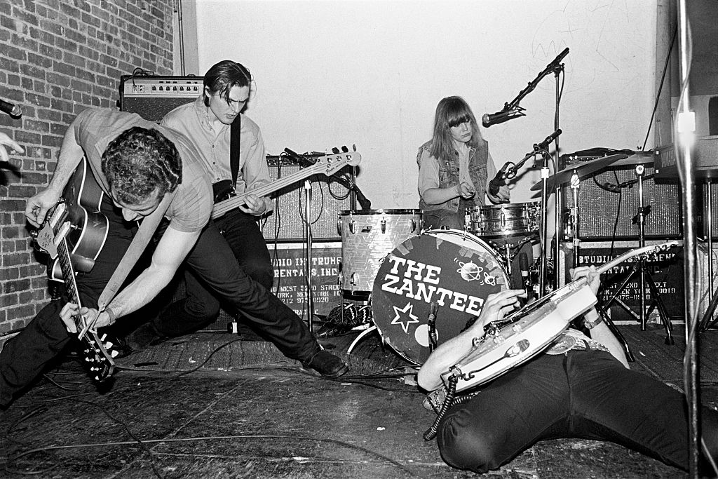 The Zantees performing at the Mudd Club, 1982